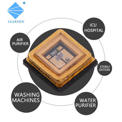 ওয়াটার পিউরিফায়ারের জন্য কোয়ার্টজ গ্লাস লেন্স সহ সিই সার্টিফাইড 270nm 265nm 275nm UVC LED চিপ