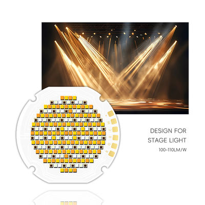 উচ্চ ক্ষমতা সম্পন্ন ৩০০W ৭০০W RGBW গোলাকার ৩৬মিমি ৫ ইন ১ কালার ১১০LM/W স্মার্ট COB LED চিপ মুভি লাইটের জন্য