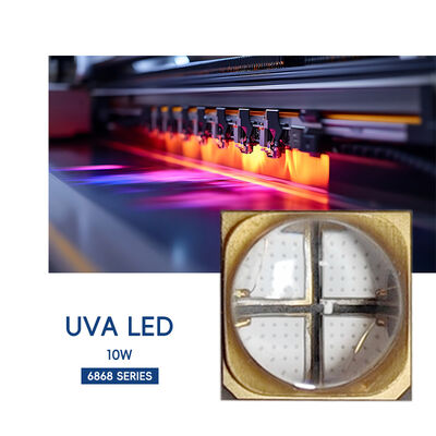6565 6868UV UVA SMD LED 10W 3000mW ফ্লেক্সো প্রিন্টিং 365nm ডায়োড ইনকজেট প্রিন্টার 385nm 395nm 3D প্রিন্টার ইউভি কুরিং অফসেট প্রিন্টিং
