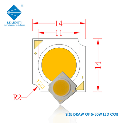 1414 সিরিজ COB LED চিপ 3W 5W 9W 15W 2700K 6500K 120-140lm/W R11mm LED স্পটলাইটের জন্য