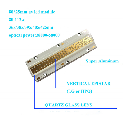 UVA UVB UVC 20W 50W 200W LED অ্যারে চিপ 3535 3838 405nm UV নিরাময়ের জন্য