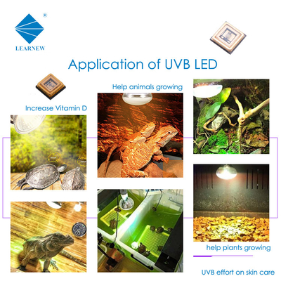 3W 1W 3535 UVB LED চিপ 315nm 306nm 340nm চিকিৎসা চিকিত্সার জন্য