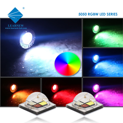 12W SMD5050 RGBW চিপ 350mA 620-630nm 520-530nm 460-470nm 3000K স্টেজ লাইটের জন্য
