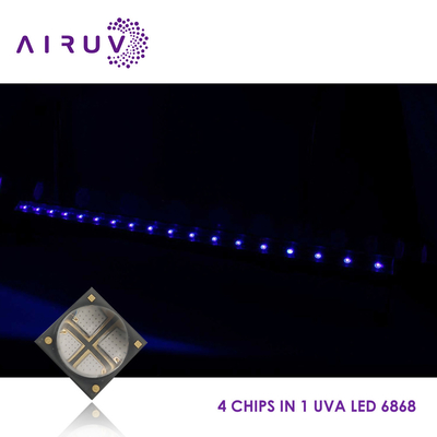 UV নিরাময়ের জন্য 10W 365nm 385nm 395nm 6-7V Uva 3W LED চিপস