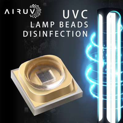 উচ্চ অপটিক্যাল পাওয়ার UVA UVB LED চিপ UVC 254nm Uv Led 270nm 280nm বেগুনি 1W 3W