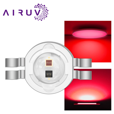 ইনফ্রারেড এলইডি ইমিটার 2 ডাব্লু * 2 চিপ আইআর LED 650-660nm উচ্চ শক্তি R8.0mm ইনফ্রারেড LED ডায়োড