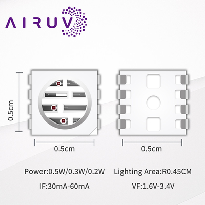 SMD 5050 Rgyir 5050 SMD LED Chip 0.5w 60ma উচ্চ উজ্জ্বলতা 5050 LED লাল আলো থেরাপিউটিক ল্যাম্পের জন্য