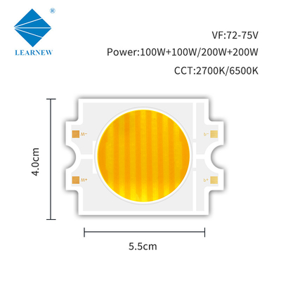 2700k 6500k নিয়মিত সিটি এলইডি কোব 100w + 100w 200w + 200w বি-রঙ ডুয়াল-রঙের কোব ফটোগ্রাফি ল্যাম্পের জন্য