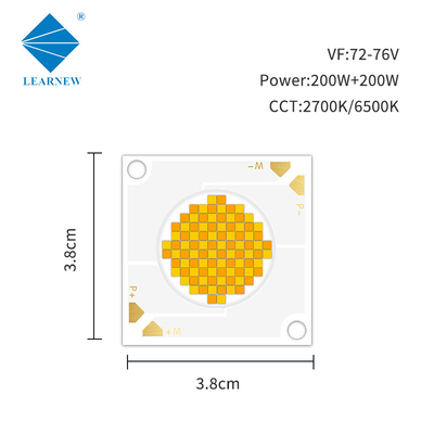 200W 200W COB LED চিপ CRI95 ডুয়াল ডিমিং CCT 2700K 6500K সহ দ্বি-রঙের COB LED