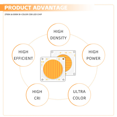 দ্বি-রঙ 2700-6500K উচ্চ CRI Ra>95 LED COB CHIP উচ্চ শক্তি 150W+150W 200W+200W ফটোগ্রাফি আলো জন্য ভিডিও আলো