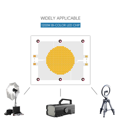 বাই কালার এলইডি চিপ হাই পাওয়ার 1200W*2 70-100Lm/W ডুয়াল সিসিটি 2700K 6500K ফটোগ্রাফি লাইটের জন্য 120100