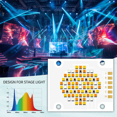 RGBCW ফাইভ কালার COB LED চিপ 180W 2700k 6500k 4050 ফটোগ্রাফি COB চিপ