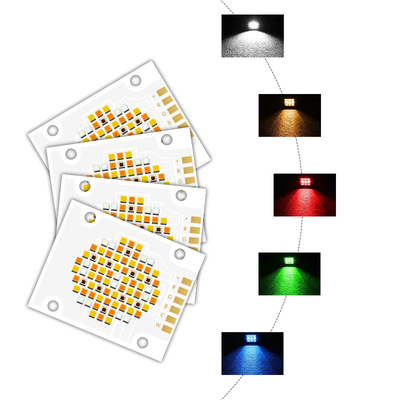 উচ্চ দক্ষতা LED চিপ 4050 আকার 2700k 6500k 180w পাঁচ রঙের COB LED চিপ মণিকা