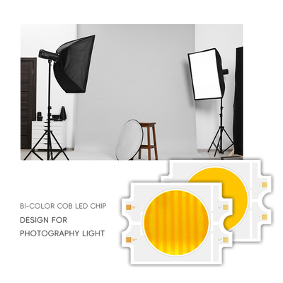2700K+6500K 4055 CSP LED Cob Chip Tunable Bi Color 100W 200W 300W COB LED মডিউল CRI95