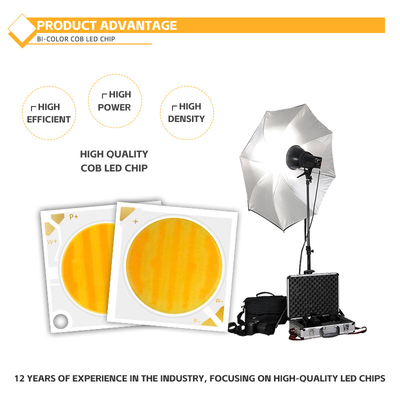 50W+50W ডিমমেবল COB 2700k+6500k চিপ 28*28mm 1400mA Ra95 হাই পাওয়ার LED ডায়োড ডাউনলাইট/ওয়াশ লাইটের জন্য