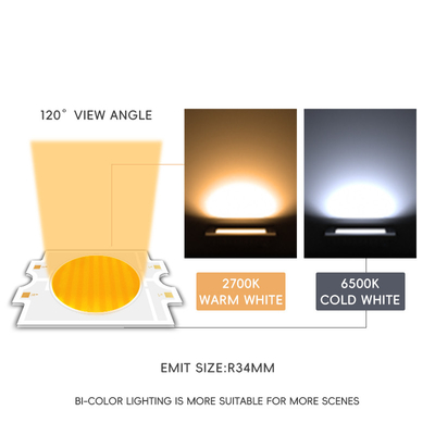 100W 200W 300W 4055 বাই কালার হাই পাওয়ার COB LED চিপ 42-75V 2700K 5600K 6500K CRI 95 IF 2.7A Ra90 Ra95