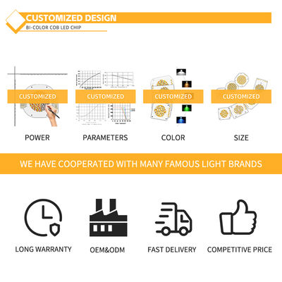 কাস্টমাইজড অ্যালুমিনিয়াম উপাদান COB চিপ 2424 সাদা নীল লাল & সবুজ উচ্চ উজ্জ্বলতা চীন কারখানা