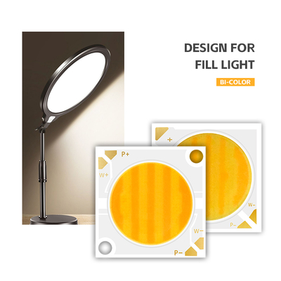 2424 সিরিজ 40W 40W দ্বি-রঙ LED চিপ 2800K/6500K CCT 100/110 LM/W 1100MA IF 36V-38V ফটোগ্রাফি লাইটের জন্য LED চিপ