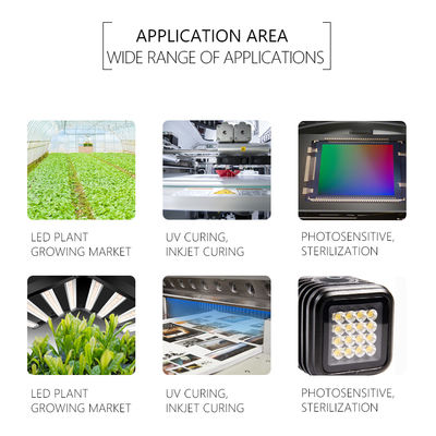 কাস্টমাইজযোগ্য UV LED চিপ SMD 3535 3838 8025 220-420nm 5-বছরের ওয়ারেন্টি