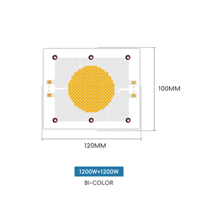 2400W ডুয়াল কালার COB LED চিপ 2700K 6500K CRI 95+ ফটোগ্রাফির জন্য
