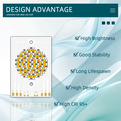3856 COB LED Chip 300W 36-39V RGBCW ফটোগ্রাফি লাইটের জন্য
