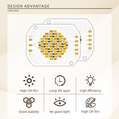 3545 LED চিপ 350W RGBCW 45-48V উচ্চ উজ্জ্বলতা COB