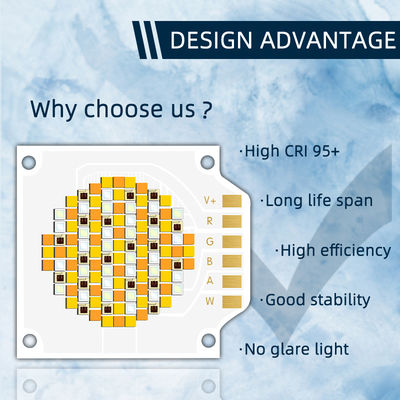 উচ্চ মানের RGBWW 3538 COB LED চিপ, ২ বছরের ওয়ারেন্টি সহ, ২৪-২৬V ইনপুট ভোল্টেজ এবং LED স্টেজ লাইটের জন্য ১0000 কর্মঘণ্টা