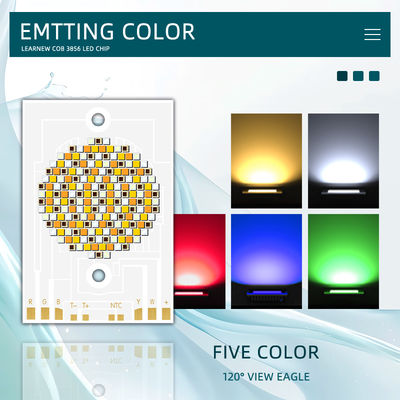 5-ইন-1 RGBWW COB LED চিপ 300W 500W 460/520/620NM মঞ্চ আলো এবং DIY প্রকল্পের জন্য