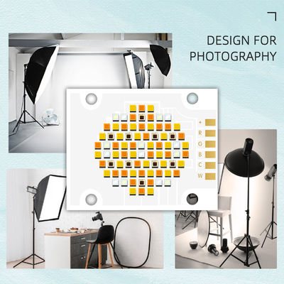 RGBWC ফাইভ কালার COB LED চিপ ১৮০W ৩০০W, ইনপুট ভোল্টেজ ২১-২৪V এবং ফটোগ্রাফি লাইটিংয়ের জন্য ১২০° দেখার কোণ