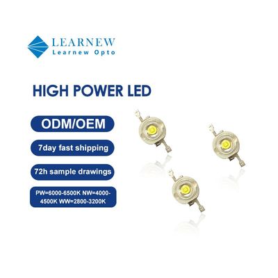 উচ্চ ক্ষমতা সম্পন্ন এলইডি চিপ ১-৩ ওয়াট, ১২০° দেখার কোণ এবং পেশাদার আলো সমাধানের জন্য ২ বছরের ওয়ারেন্টি সহ