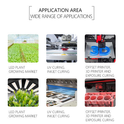 নতুন ইউভি এলইডি ল্যাম্প মরীচি ইউভিএ এসএমডি 6868 এলইডি চিপ R5.0MM 365nm 385nm 395nm 10W কারখানা সরাসরি 3 ডি প্রিন্টার উদ্ভিদ ক্রমবর্ধমান জীবাণুমুক্তকরণের জন্য