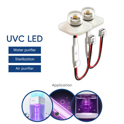 উচ্চ দক্ষতা ইকো মূল্য UV UV-C DC12V UVC 275nm LED মডিউল 0.5W 40mA IP68 DC24V জল বায়ু বিশুদ্ধকরণ 6-10mW