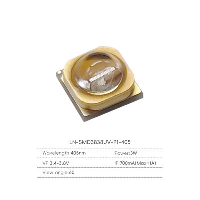 UV SMD LED Chip 0.5W 1W 3W 5W 10W 20W 365nm 395nm 385nm 405nm 222nm 254nm 260nm 270nm 275nm 280nm 285nm 290nm 295nm 305nm 315nm