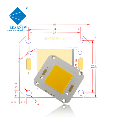 40X46MM আকারের কোব LED চিপ 4046 5500k ডিজাইন প্লাবন আলো 100 ওয়াটের জন্য আদর্শ