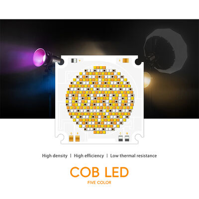 RGBCW 5555 1050W COB LED চিপ 2700K 6500K 100-110Lm/W 72-75V 55*55MM
