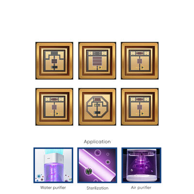 উচ্চ ক্ষমতা ইউভিসি এলইডি ৩৬৫nm ৩০০W ২২*৩৫মিমি ভিউ অ্যাঙ্গেল ১২০° ৩৪-৩৮V