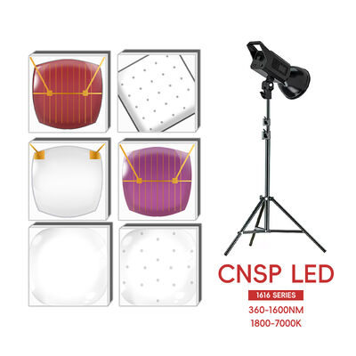 LEARNEW হাই পাওয়ার ALN কপার LED চিপ 3W/2W মিক্সড স্পেকট্রাম 365nm UV ও 1600nm IR 120 ডিগ্রি 1.6mm 2.8-3.4V 1800K-700K Ra70